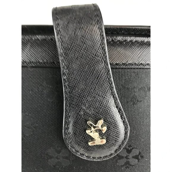 Moonsus Womens Black Beige Lined Leather Inner Pockets Laptop Bag - Picture 5 of 9